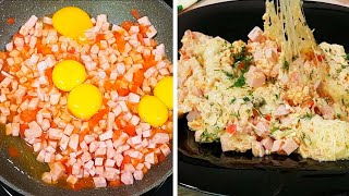 Завтрак для ленивых за 5 минут! Быстрый, вкусный завтрак на скорую руку! Вкуснотище! Простой Рецепт