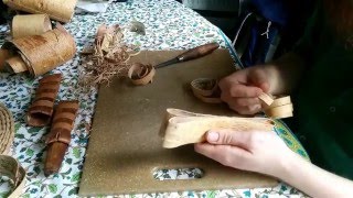 Birch bark knife sheath tutorial