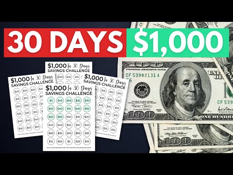 How to SAVE $1,000 In 30 Days In 2023 ($1,000 SAVINGS CHALLENGE)