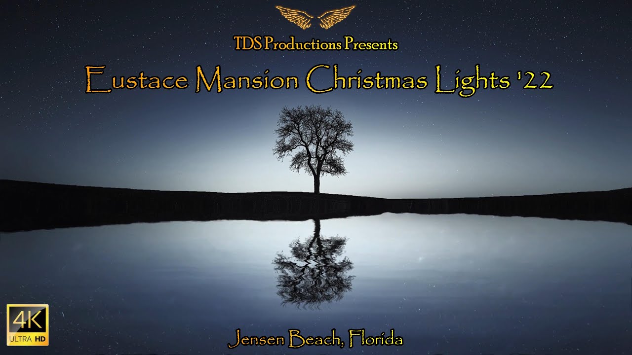 Eustace Mansion Christmas Lights '22 Jensen Beach, Florida YouTube