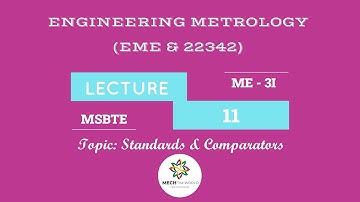 Lecture 11 Standards & Comparators (EME) (22342) Engineering Metrology