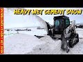Tractor mounted Snowblower for a skid steer VS Heavy wet snow