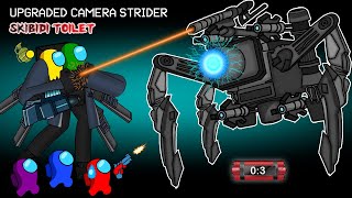 어몽어스 VS Skibidi Toilet 73 (part2) Upgraded Camera Strider | AMONG US ANIMATION