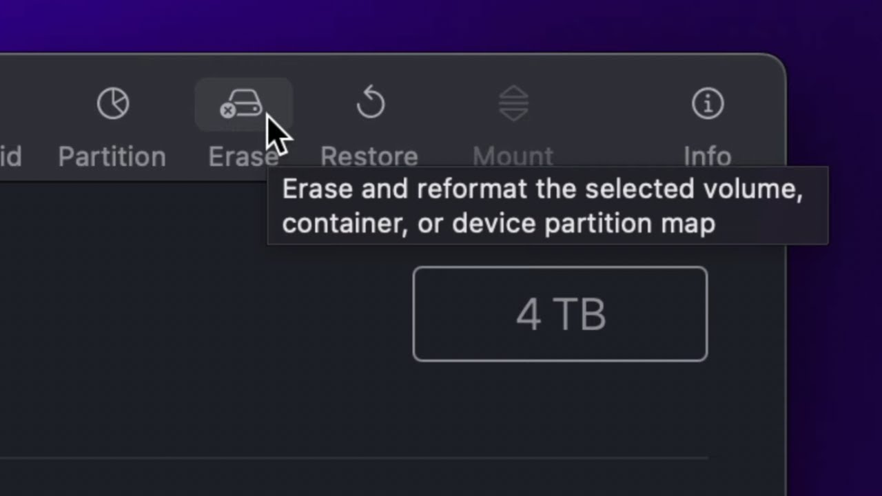 Will Erase in Disk Utility Delete everything from External Hard Drive ...