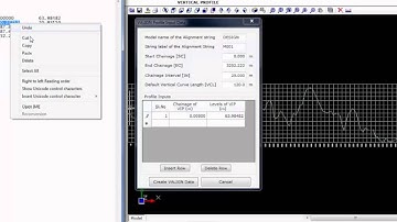 Tutorial 15 Processing of Intersection Point Data to Create VALIGN Data