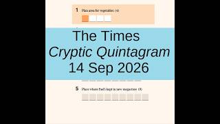 The Times Cryptic Quintagram 2674 Guide