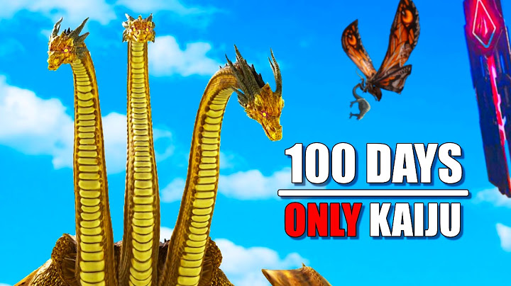 ARK 100 Days, But I Replaced EVERY Dino with Kaiju...