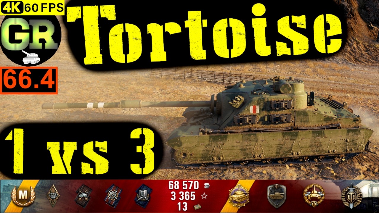 World of Tanks Tortoise WoT Replay - 10 Kills 5.5K DMG(Patch 1.4.0)