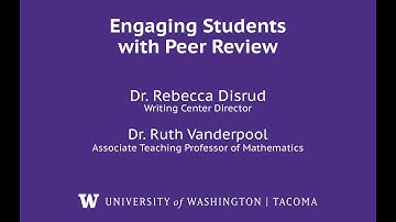 Engaging Students with Peer Review
