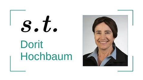 Subject to: Dorit Hochbaum