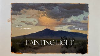 Painting dramatic clouds- this one almost failed…