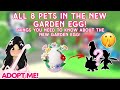 All 8 Pets In The Garden Egg In Adopt Me!?😺🤩 NEW GARDEN EGG UPDATE IN ADOPT ME!🌸🌷 #adoptme