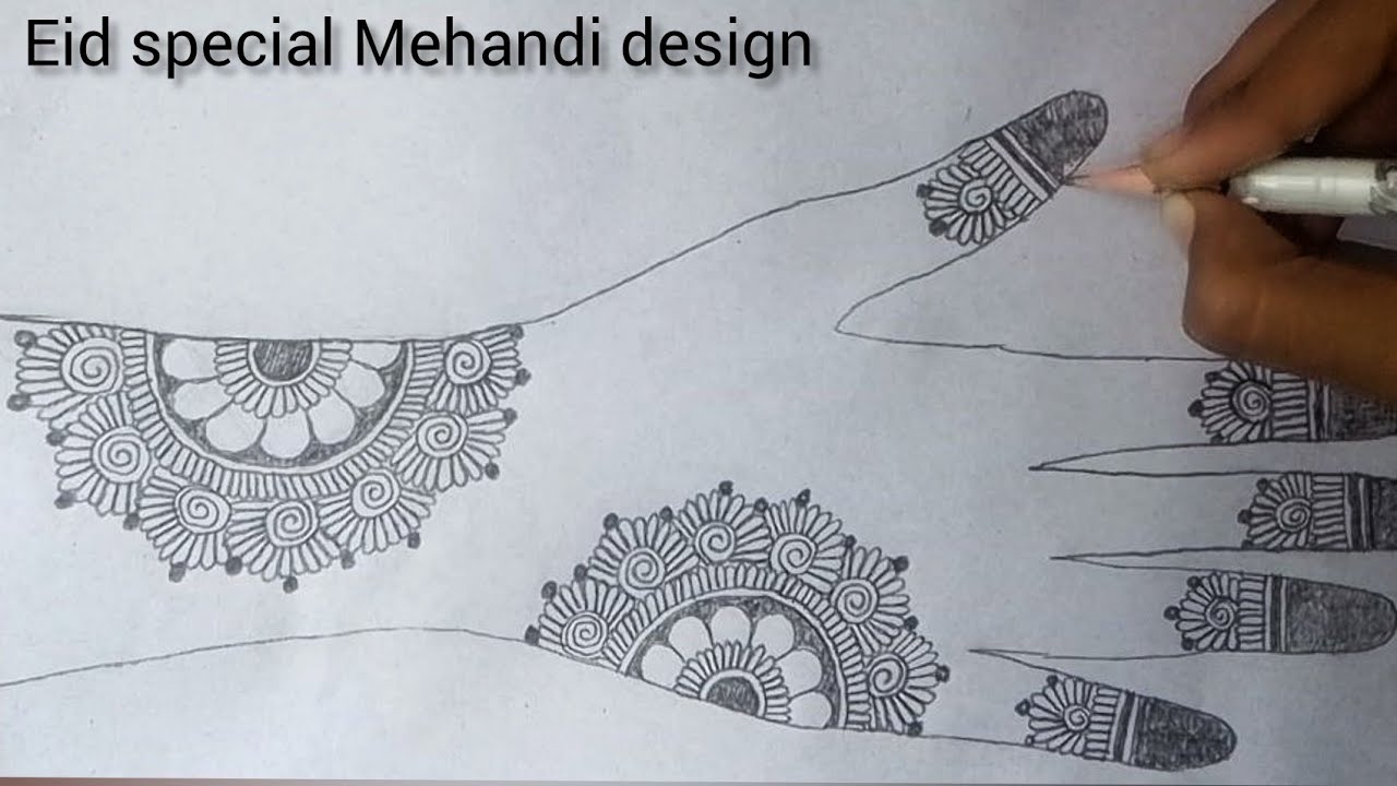 ❤️Stylist back hand Mehandi design for beginners 💕 | easy Mehandi design | pencil Mehandi design 