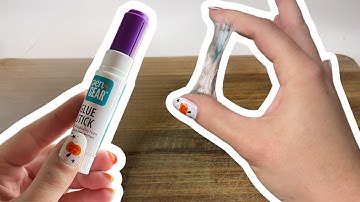 Can you make slime with just a glue stick?! One ingredient slime recipe testing!