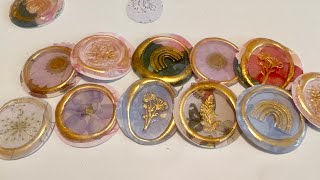 Floral Wax Seal Tokens & Wax Seals Using Hot Glue