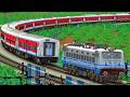WAP4 SHUNT LHB RAJDHANI EXPRESS TRAIN | BUMPY RAILROAD | Train Simulator | Railworks | NTG GAMING