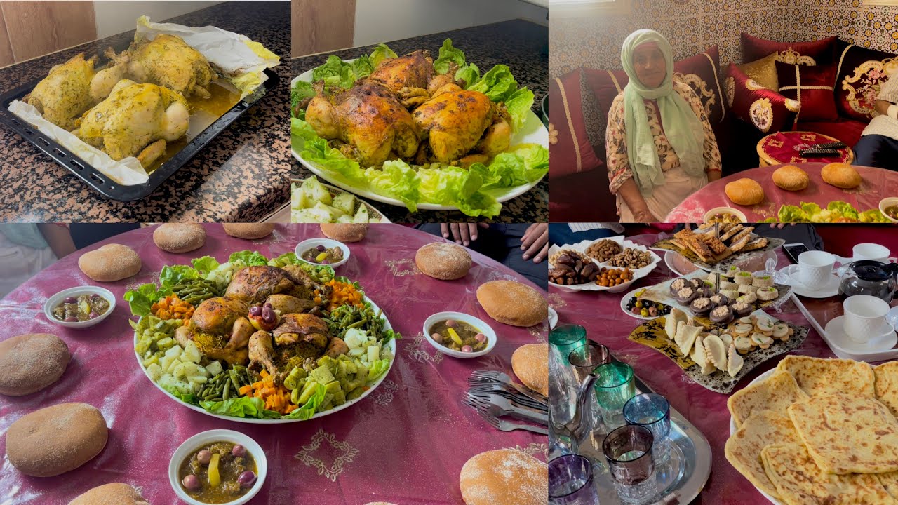 جاونا ضياف عزاز❤️ضايفناهم عند ماما وجدت ليهم دجاج بالدغميرة فالفران كيجي خطييير بنتو تبقا فالسبعان😋