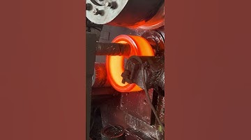 Inside the forging factory the roilling process by blacksmith operator #forging #blacksmith #factory