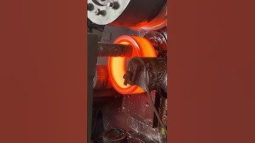 Inside the forging factory the roilling process by blacksmith operator #forging #blacksmith #factory