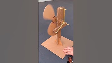 Build a No-Electricity Cardboard Fan – Stay Cool and Save Energy! #diy #shorts