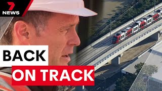 Stage two light rail underway connecting to Olympic Park | 7 News Australia