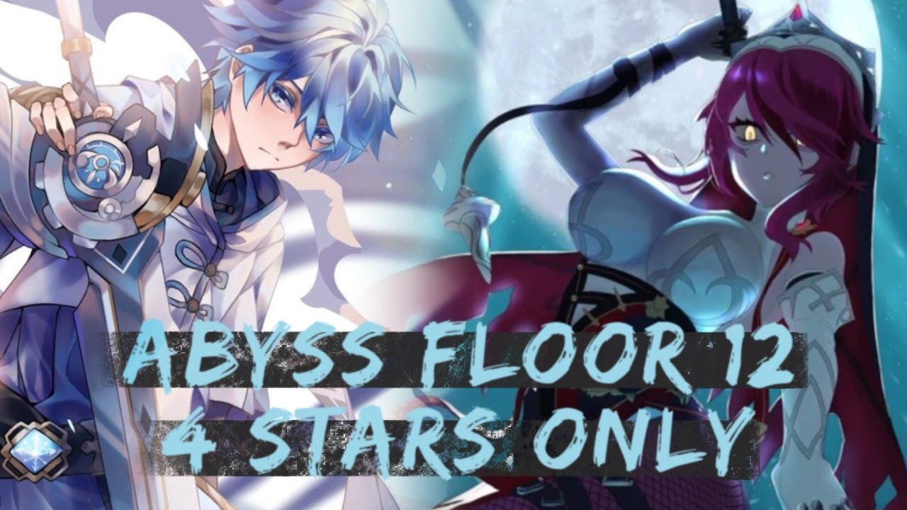 Genshin Impact Spiral Abyss Floor 12 // 4 Star Units ONLY // New Character Rosaria