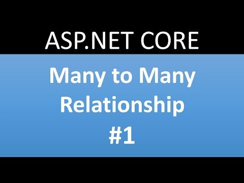 Many to Many Relationship Example in ASP.NET Core Part-1/6