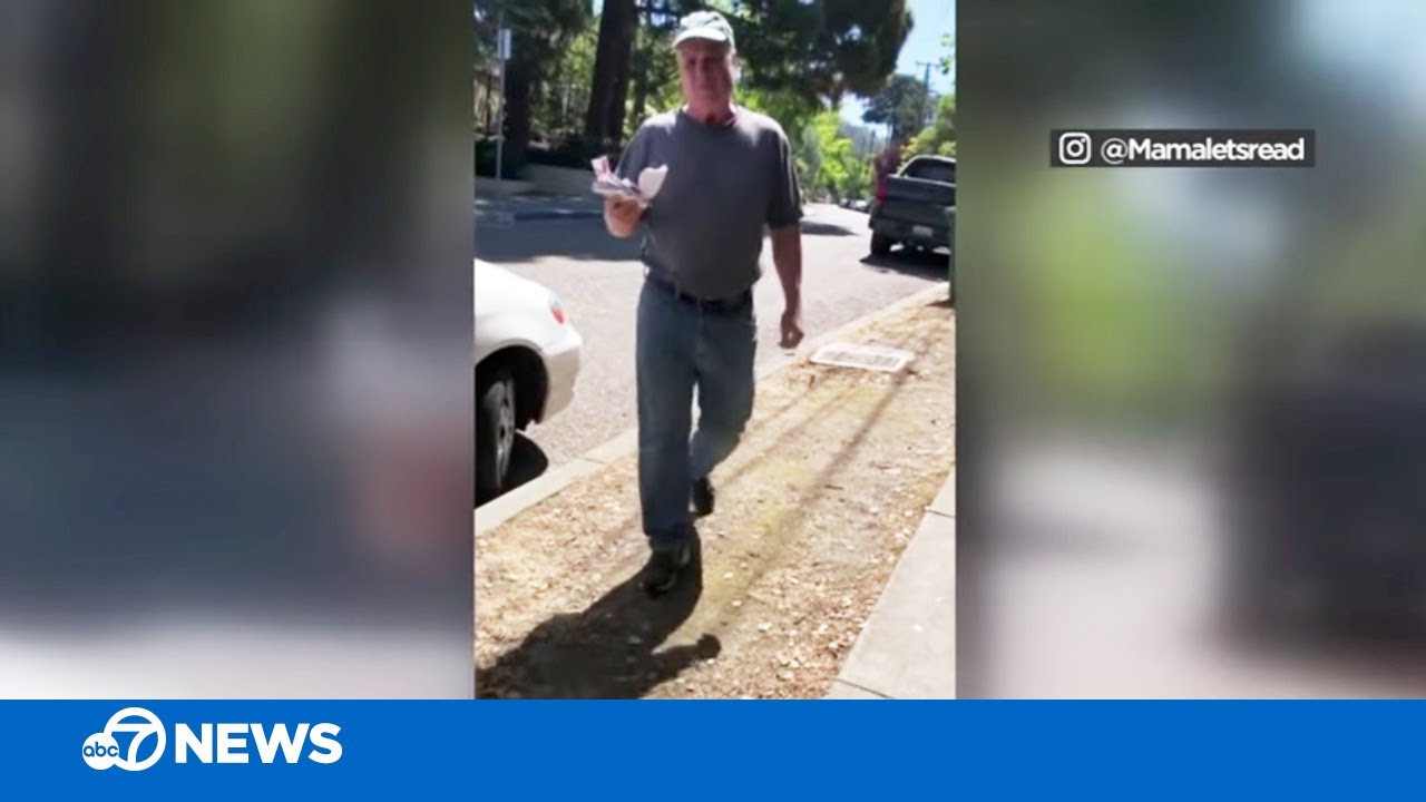 California woman films confrontation with man who ripped down Black Lives Matter signs