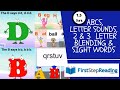 Letters / Sounds/ Blending / Sight Words / Phonics Reading Kindergarten Learning @FirstStepReading