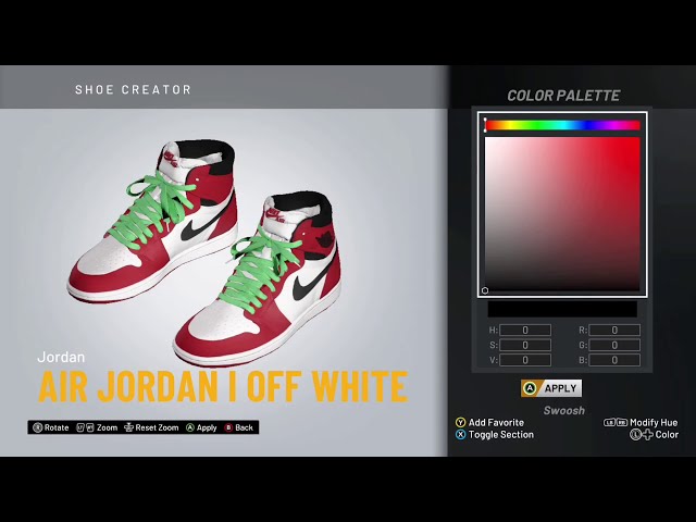 NBA 2K20 Shoe Creator - Air Jordan 6 Off-White “Infrared 