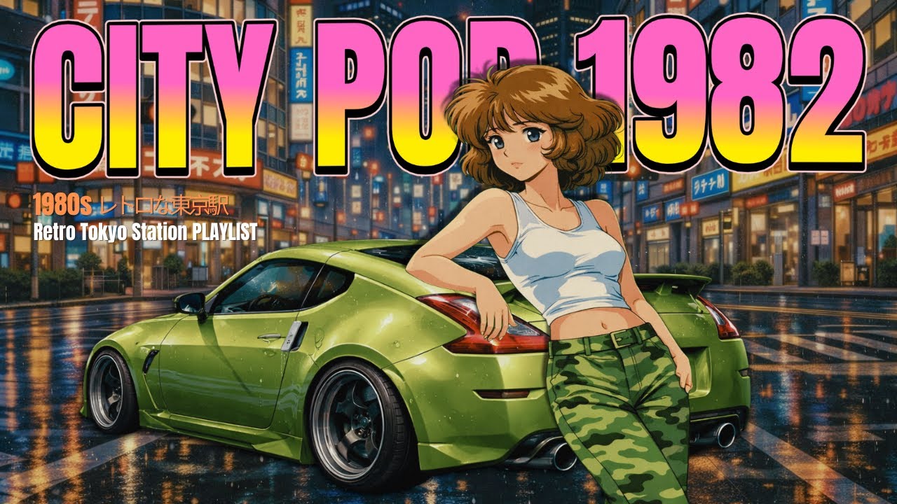 CITY POP 1982 – Rainy Tokyo Night Drive | 懐かしい日本のシティポップ 【Playlist 8】