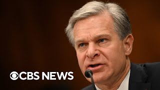 Watch: FBI Director Christopher Wray warns of terrorism threat at Senate hearing