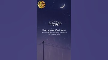حَتَّى إِذَا اسْتَيْأَسَ الرُّسُلُ وَظَنُّوا أَنَّهُمْ قَدْ كُذِبُوا جَاءَهُمْ نَصْرُنَا | سورة يوسف