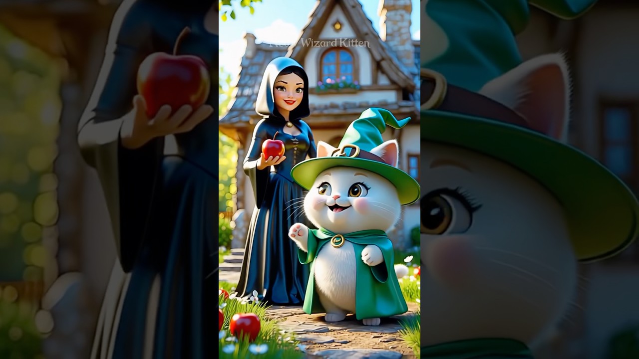 The Wizard Kitten and A Magical Tale with a Cute Surprise Ending #shorts #cats #cute #cartoon