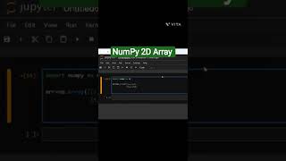 NumPy Numerical Python #2darray #numpy #numpytutorial #numpypython #pythonprogramming #pythontutoria