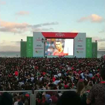 Ronaldo's freekick //reactions from a whole stadium ||Portugal Vs Spain|| 3-3