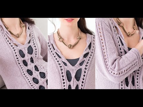 Tutorial for Faux Cable Neck Trim, A-Line Tunic, Vogue Knitting Spring/Summer 2016 #13