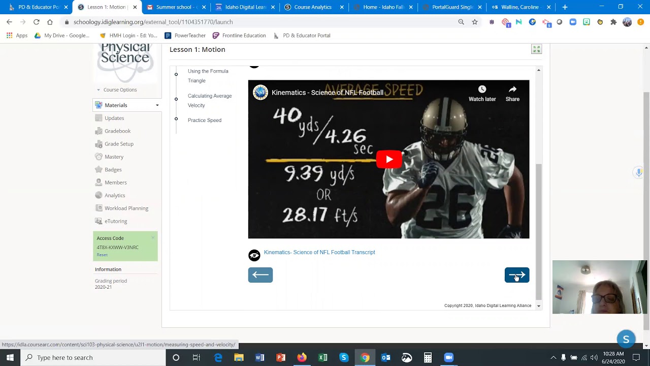 Zoom Session Key Concepts Unit 2 Physical Science A YouTube