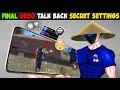 Switch Access & TalkBack Settings Free Fire || 0% Recoil 95% Headshots || Brazil Settings 2025