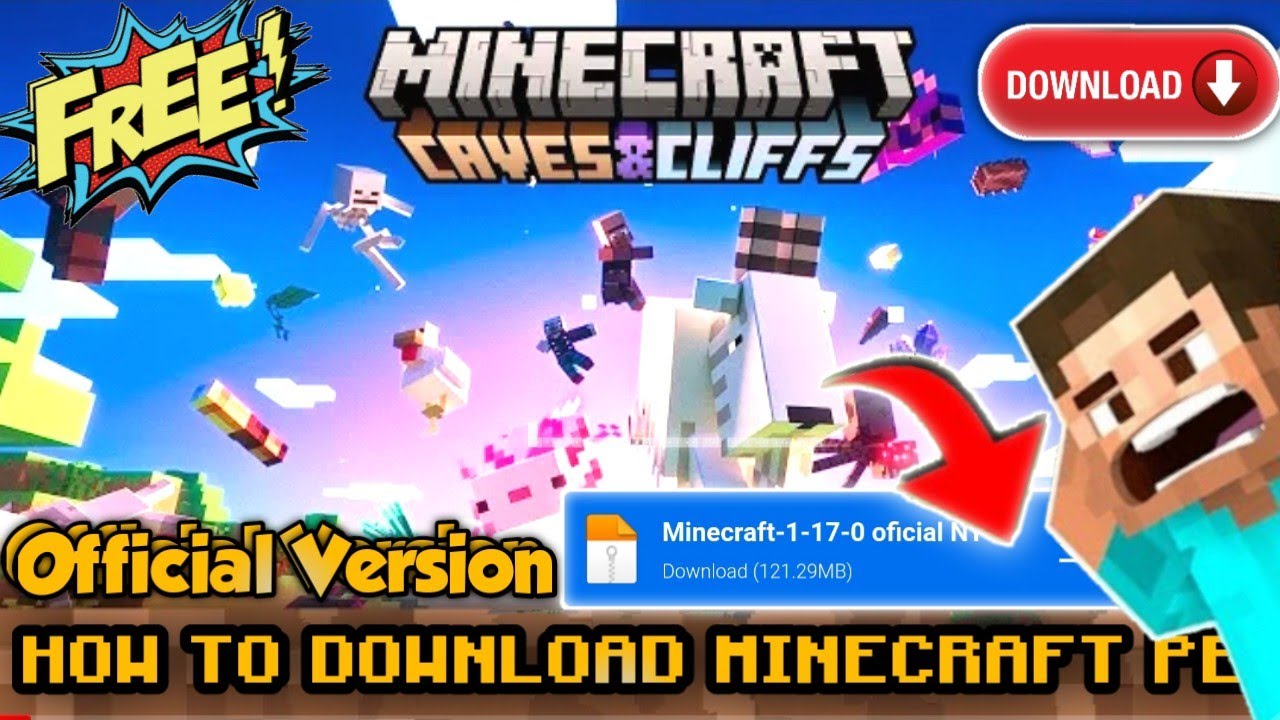 HOW TO DOWNLOAD MINECRAFT 1.17 CAVES & CLIFFS VERSION FOR FREE!!! | IN ...