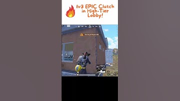 1v3 EPIC Clutch in High-Tier BGMI Lobby! 🔥 Insane Gameplay! #bgmi #shorts