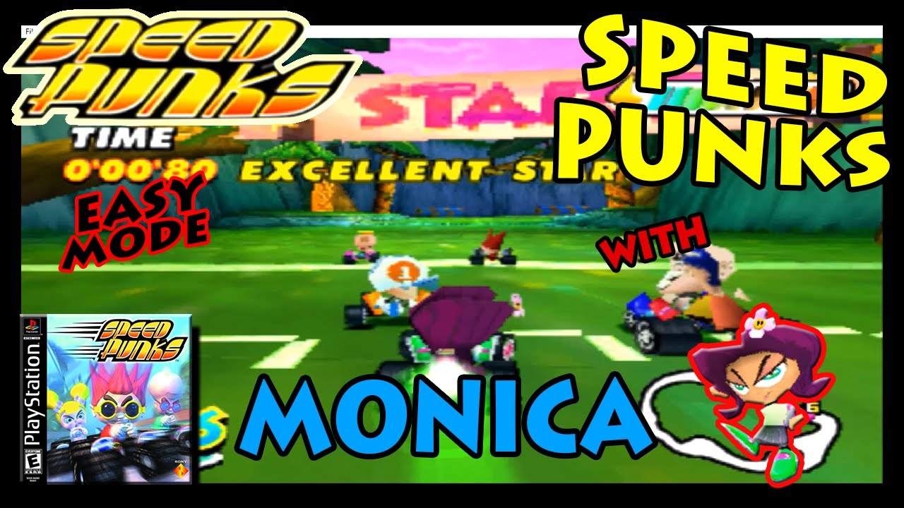 GAME BALAPAN - SPEED PUNKS (FREAKS) WITH MONICA GAMEPLAY PS1