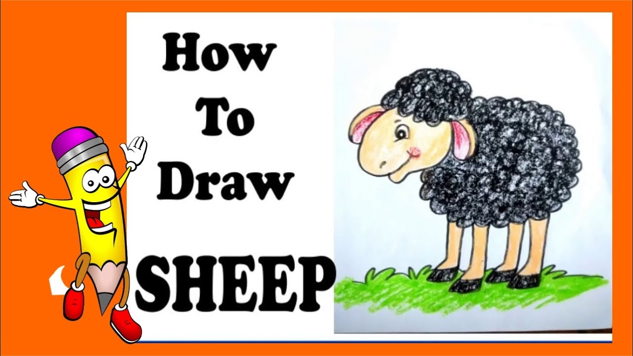 How to Draw a Sheep | Sheep Drawing Lesson | Step By Step | Rocky's Fun Craft