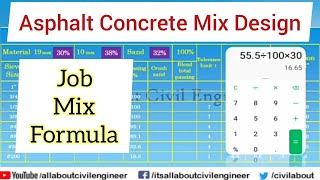 Asphalt Mix Design for Wearing Course | JMF | Blend | Calculation | All About Civil Engineer screenshot 4