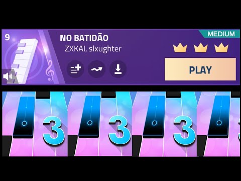 NO BATIDÃO - ZXKAI, slxughter [three crown] | Magic Tiles 3™ gameplay