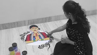 Portrait Rangoli | Complete Tutorial for Beginners | Rashmi Artroom