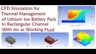 CFD Thermal Analysis of Lithium-ion Battery Pack in Rectangular Channel with Air as Working Fluid screenshot 3