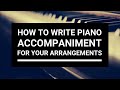 A cappella arranging: How to write piano accompaniment for your arrangements | Choir With Knut
