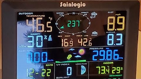 Sainlogic Professional WiFi Weather Station with Outdoor Sensor Review, Awesome easy to read weather