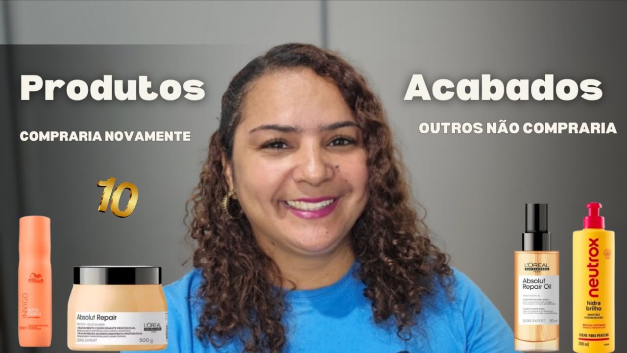 PRODUTOS ACABADOS |  NEM TODOS COMPRARIA NOVAMENTE 